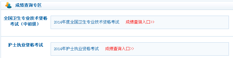 2014年衛(wèi)生專業(yè)技術(shù)資格考試成績查詢?nèi)肟? /></a></p>
<p style=